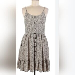 Chic Spaghetti Strap Button-Front Mini Dress